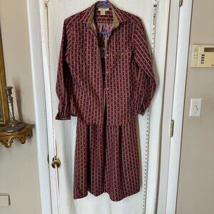 Vintage Alfred Sung Skirt Set